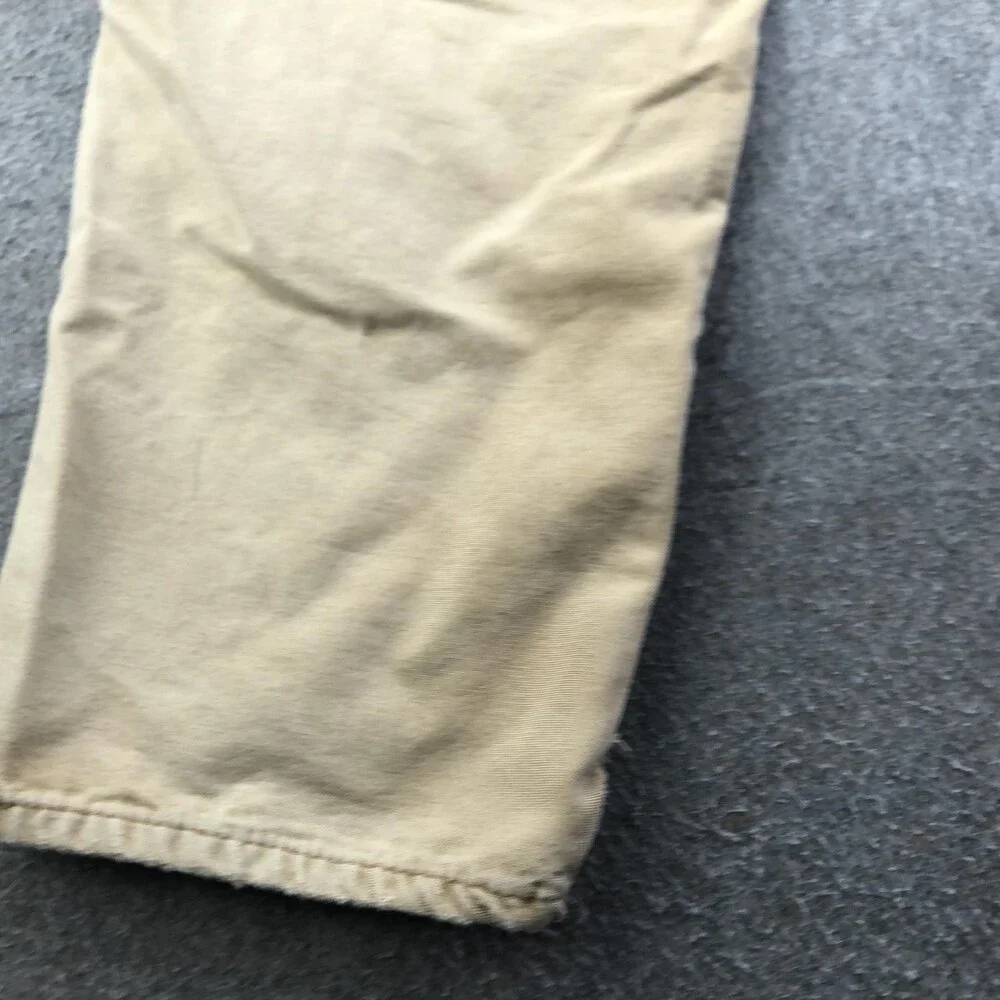 Carhartt Pants Mens 40x32 Brown Canvas Carpenter Flannel Lined Workwear B111 - Picture 5 of 14